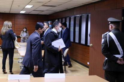 Anuncio. El tribunal de la Corte retomará la audiencia de julio.