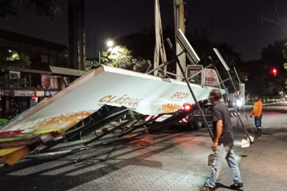 Hecho. Hace pocos días se ejecutó un operativo para el retiro de vallas.