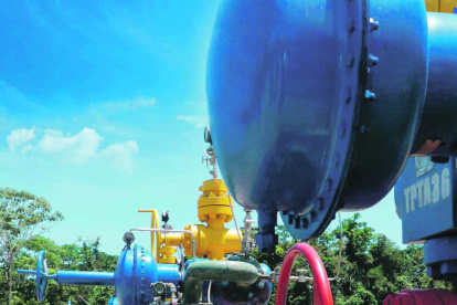 Imagen referencial de una instalación petrolera en la Amazonía de Ecuador.