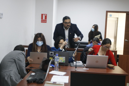 Diligencia. La audiencia se realizó en el Complejo Judicial Norte de Quito.