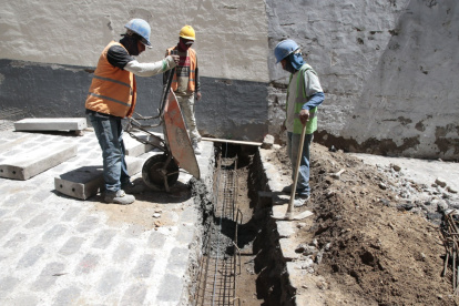 Técnica. La incorporación de brebas es la nueva forma de  construcción que aplican, principalmente por ser vías empinadas, algunas.