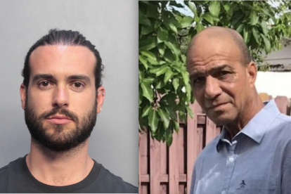 El actor y el fallecido Juan Ricardo Hernández.