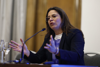 Fotografía de archivo de la defensora de los Derechos Humanos Berta Valle, esposa del opositor nicaragüense encarcelado Félix Maradiaga. EFE/Rodrigo Jiménez