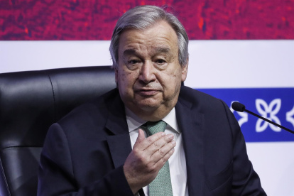 En la imagen el Secretario General de la ONU, António Guterres.