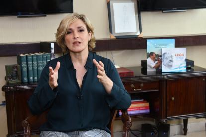 La candidata conservadora Cynthia Viteri, en una fotografía de archivo.