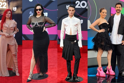 Las figuras musicales del momento también llamaron la atención por sus prendas de vestir.