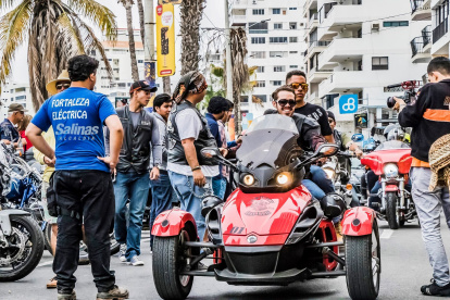 Periplo. Los motociclistas también recorrerán La Chocolatera, Mar Bravo y Anconcito.