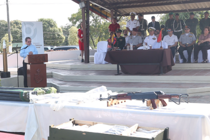 El material bélico estaba en el refugio #1 de la Base Naval San Eduardo
