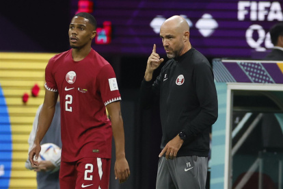 Félix Sánchez en la cita mundialista.