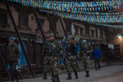 Bhaktapur. Las autoridades trataron de aplacar los incidentes.