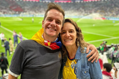 Los comediantes estuvieron presentes en el partido inaugural del Mundial de Catar 2022.