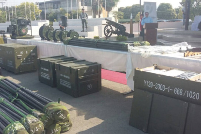 Los fusiles corresponden a una donación hecha por la República Popular de China en 2016.