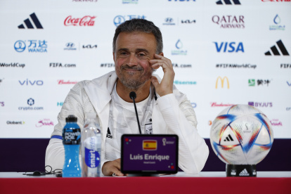 Luis Enrique, seleccionador español, confía en la victoria frente a los ticos.