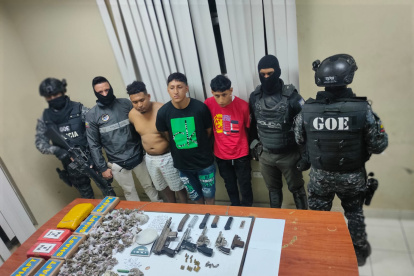 La detención de los sospechosos se produjo durante un operativo de control de la Policía.