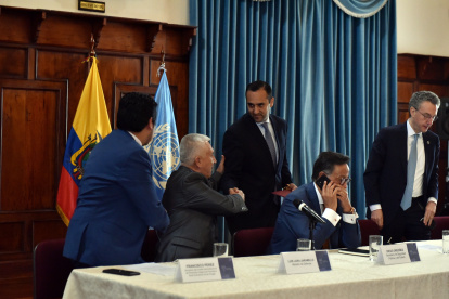 Cancillería. El ministro de Relaciones Exteriores, Juan Carlos Holguín (c), es el llamado a impulsar el proceso.