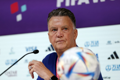 Louis van Gaal en rueda de prensa