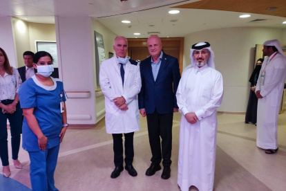 El vicepresidente Borrero visitó un hospital entre otras actividades desarrolladas en Catar.