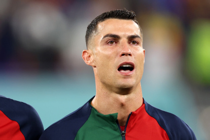 Cristiano Ronaldo llora en el partido inaugural de Portugal vs Ghana