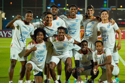 Los jugadores de la Tricolor, con el ánimo por lo alto antes del duelo frente a Países Bajos.
dadadasdsad / efed