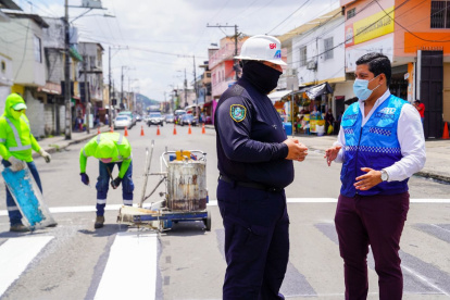 Acciones. Para el control se inició el pintado de varias calles.
