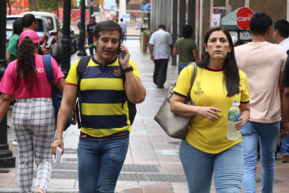El centro de Guayaquil es tricolor.