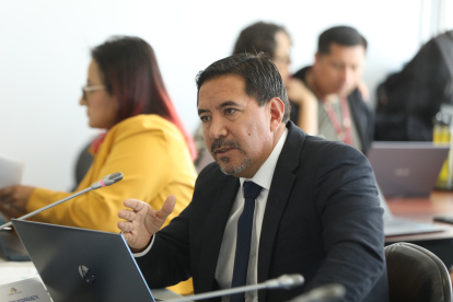 El director del SNAI, Guillermo Rodríguez, durante su comparecencia a la Comisión de Seguirdad.