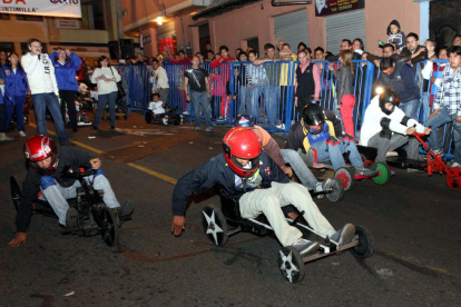 Los tradicionales concursos de coches de madera.
