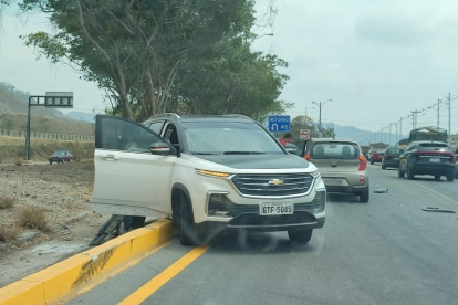 Hecho. Uno de los siniestros de tránsito registrados el fin de semana.