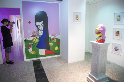 Vista de la obra "Quimera", parte de la exhibición "The Gateway", el 30 de noviembre de 2022, en la Miami Art Week.