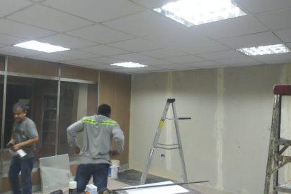 Arreglos. La Judicatura inició la adecuación en el área afectada.