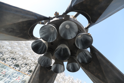 Modelo del SpaceX Falcon 9.