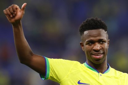 Vinicius, futbolista de la selección brasileña