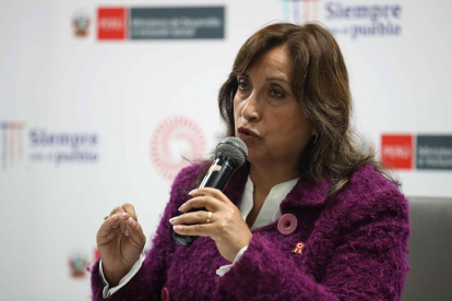 La vicepresidenta de Perú, Dina Boluarte, en una fotografía de archivo