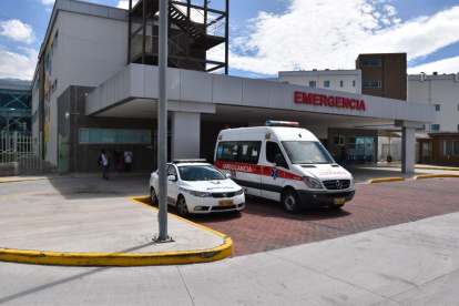 Ambato. La pareja de esposos fue trasladada a un centro médico para atenderlos por los golpes.