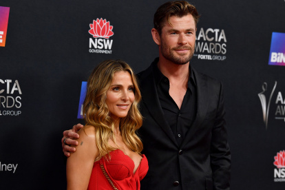 La pareja de actores.