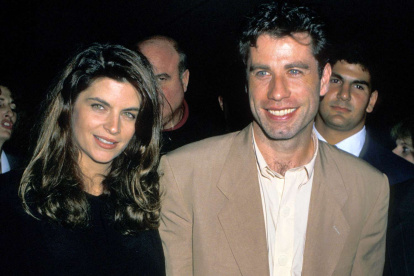 Kirstey Alley y John Travolta en una foto de 1989, cuando promocionaban el filme Mira quién habla.