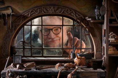 Guillermo del Toro en grabaciones de Pinocho