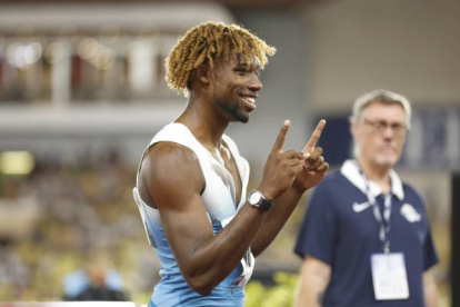 Noah Lyles, velocista estadounidense, quiere el doblete en el Mundial de Budapest.