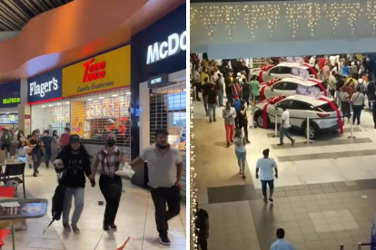 En las imágenes que circulan en las redes sociales se observa a las personas huyendo