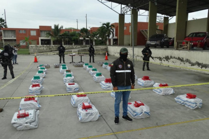 La incautación se relizó en la provincia del Guayas y hubo 10 detenidos.