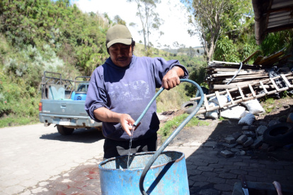Escasez. El agua de vertiente suele ser escasa y de baja densidad