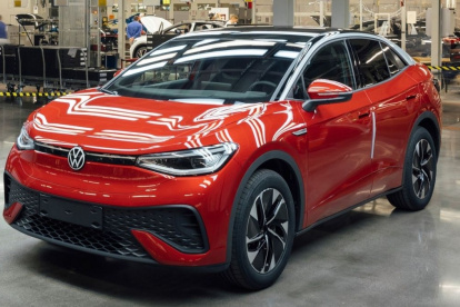 Transporte.- Uno de los carros de la marca Volkswagen que es eléctrico.