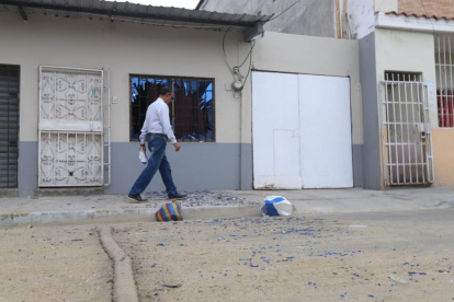 Viviendas resultaron afectadas por la explosión.