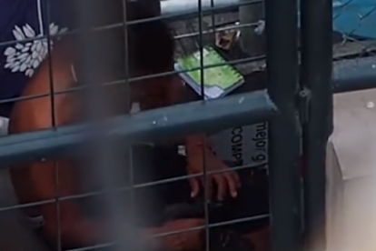 Evidencias. En el vídeo se observa al hombre rastrillando un arma de fuego.