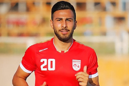 Amir Nasr-Azadani está detenido en Irán, después de ser relacionado con las protestas.