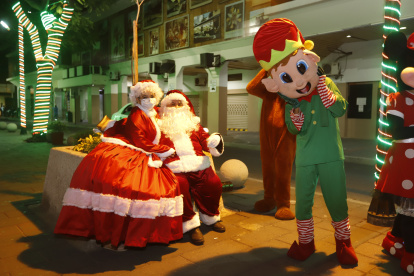 El año pasado, la calle Panamá se lució con el festival de luces y personajes navideños.