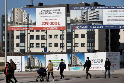 Oferta. Las operaciones de vivienda nueva cayeron el 5,4 %.