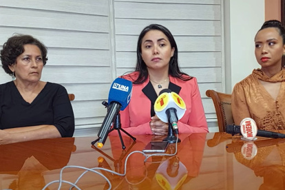 Denuncia. La fiscal Michelle Luna, en Guayaquil, reclamó el inicio de un supuesto sumario administrativo solo por pedir condiciones dignas.