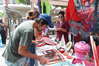 Durante ocho horas se exhibió el arte de varios creativos.