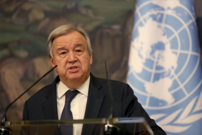 En la imagen de archivo, el secretario general de la ONU, António Guterres.